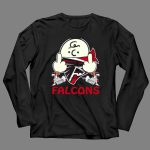 Atlanta Falcons F Symbol Peanuts Angry Charlie Middle Finger Snoopy Doghouse T Shirt T Shirt 4