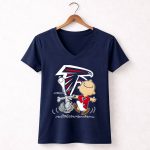 Atlanta Falcons Snoopy Dance Nfl Fan Artwork 5 Womens V Neck