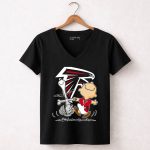 Atlanta Falcons Snoopy Dance Nfl Fan Artwork 7 Womens V Neck