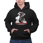 Atlanta Falcons Snoopy With Falcons Logo And Helmet 2 Hoodie