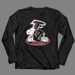 Atlanta Falcons Snoopy With Falcons Logo And Helmet 4 Long Sleeves