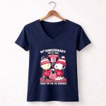 Atlanta Falcons Snoopy and Charlie Brown 61st anniversary 1965 2026 5 Womens V Neck