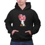 Atlanta Hawks Adorable Snoopy Love Heart 2 Hoodie