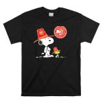 Atlanta Hawks Basketball Club Snoopy Woodstock Fan Hat T Shirt 6