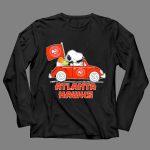 Atlanta Hawks Basketball Snoopy Dog Driving Car Peanuts Sports Team Fan 4 Long Sleeves