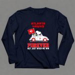 Atlanta Hawks Forever Snoopy And Woodstock Driving Car 6 Long Sleeves