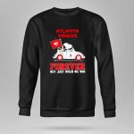 Atlanta Hawks Forever Snoopy And Woodstock Driving Car 9 Sweatshirt
