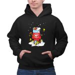 Atlanta Hawks Santa Snoopy Wish You A Merry Christmas 2 Hoodie