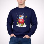 Atlanta Hawks Santa Snoopy Wish You A Merry Christmas 3 Sweatshirt