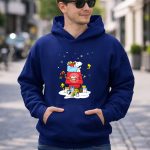 Atlanta Hawks Santa Snoopy Wish You A Merry Christmas 8 Hoodie