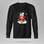 Atlanta Hawks Santa Snoopy Wish You A Merry Christmas 9 Sweatshirt