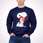 Atlanta Hawks Snoopy Hugging 3 Sweatshirt