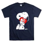 Atlanta Hawks Snoopy Hugging T Shirt 7