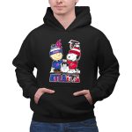 Atlanta Snoopy Fist Bump Charlie Brown Braves And Falcons 2 Hoodie
