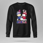 Atlanta Snoopy Fist Bump Charlie Brown Braves And Falcons 9 Sweatshirt
