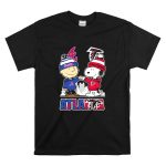 Atlanta Snoopy Fist Bump Charlie Brown Braves And Falcons T Shirt 6