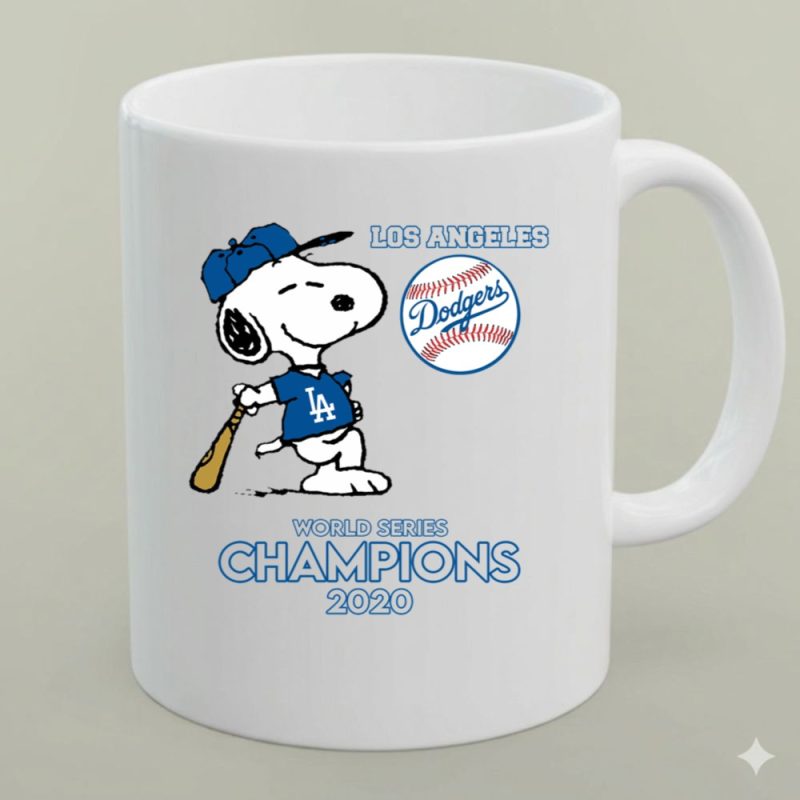 Awesome Snoopy Los Angeles Dodgers World Series Champions 2020 1 Mug 1.Jpg