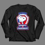 Back the Beagle Snoopy for President Campaign Badge 4 Long Sleeves