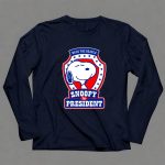 Back the Beagle Snoopy for President Campaign Badge 6 Long Sleeves