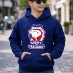 Back the Beagle Snoopy for President Campaign Badge 8 Hoodie