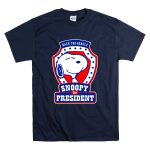 Back the Beagle Snoopy for President Campaign Badge T Shirt 7