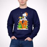 Baltimore Orioles Christmas Snoopy with Woodstock and Santa Hat 3 Sweatshirt