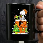 Baltimore Orioles Christmas Snoopy with Woodstock and Santa Hat 3 mug.jpg
