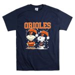 Baltimore Orioles Holiday Snoopy Charlie Brown Christmas T Shirt 7
