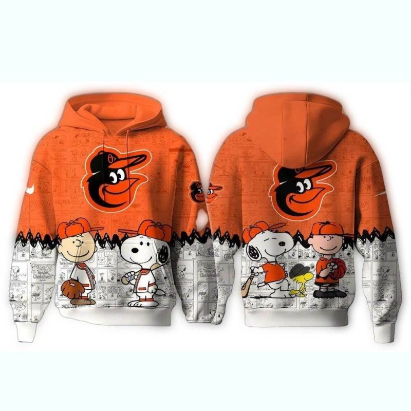 Baltimore Orioles Peanuts Aop Hoodie 1.Jpg