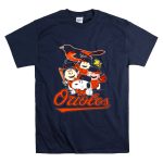 Baltimore Orioles Snoopy Charlie Brown Playing Baseball T Shirt 7