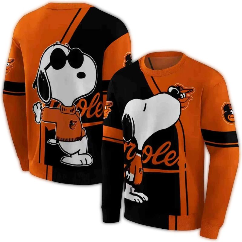 Baltimore Orioles Snoopy Graphic Ugly Sweater 1 1.Jpg