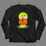 Baltimore Orioles Snoopy Woodstock Pumpkins Full Moon Halloween 4 Long Sleeves