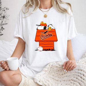 Baltimore Orioles Snoopy Woodstock The Peanuts Movie Baseball 1 T Shirt