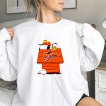 Baltimore Orioles Snoopy Woodstock The Peanuts Movie Baseball 9 Sweatshirt