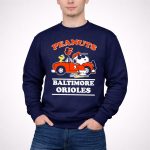 Baltimore Orioles x Peanuts Snoopy and Woodstock car 3 Sweatshirt