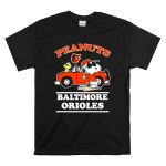 Baltimore Orioles x Peanuts Snoopy and Woodstock car T Shirt 6