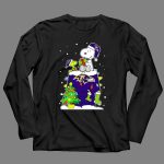 Baltimore Ravens Christmas With Snoopy And Woodstock Gifts 4 Long Sleeves