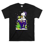 Baltimore Ravens Christmas With Snoopy And Woodstock Gifts T Shirt 6