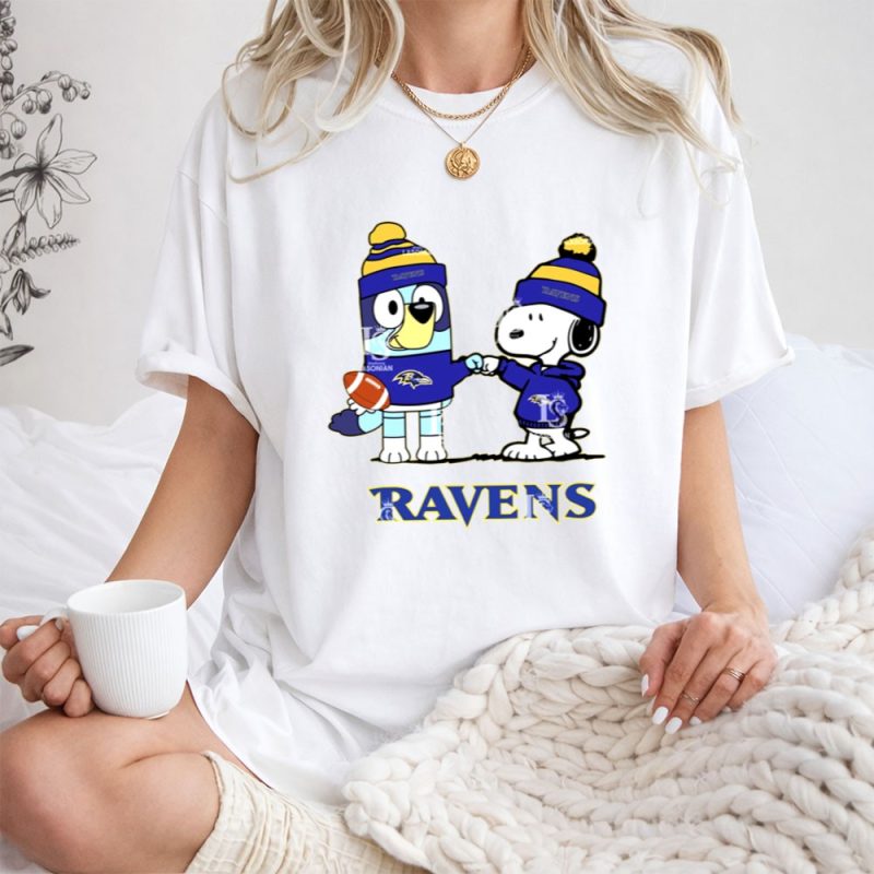 Baltimore Ravens Snoopy Bluey Football 1 T Shirt