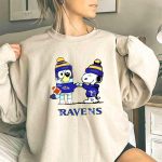 Baltimore Ravens Snoopy Bluey Football 3 Sweatshirt
