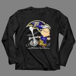 Baltimore Ravens Snoopy Dance With Logo And Characters 4 Long Sleeves
