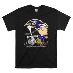 Baltimore Ravens Snoopy Dance With Logo And Characters T Shirt 6