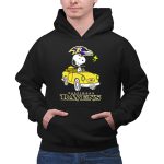 Baltimore Ravens Snoopy Driving Car with Woodstock 2 Hoodie