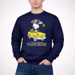 Baltimore Ravens Snoopy Driving Car with Woodstock 3 Sweatshirt