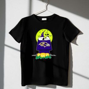 Baltimore Ravens Snoopy Halloween Moon Pumpkins 1 T Shirt