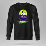 Baltimore Ravens Snoopy Halloween Moon Pumpkins 9 Sweatshirt