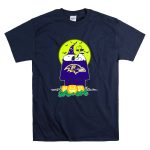 Baltimore Ravens Snoopy Halloween Moon Pumpkins T Shirt 7