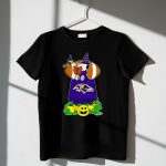 Baltimore Ravens Snoopy Halloween Witch Woodstock Pumpkin Football House 1 T Shirt