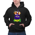 Baltimore Ravens Snoopy Halloween Witch Woodstock Pumpkin Football House 2 Hoodie