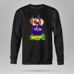 Baltimore Ravens Snoopy Halloween Witch Woodstock Pumpkin Football House 9 Sweatshirt